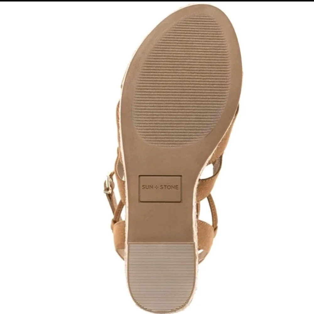 Sun + Stone Womens TIINSLEY Ankle strap Strappy Wedge Sandals NEW!